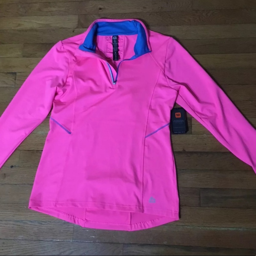 RBX Crossfit Women's 1/4 Zip Up Pink/Blue Jacket